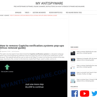 A complete backup of https://www.myantispyware.com/2018/09/27/how-to-remove-captcha-verification-systems-pop-ups-chrome-firefox-