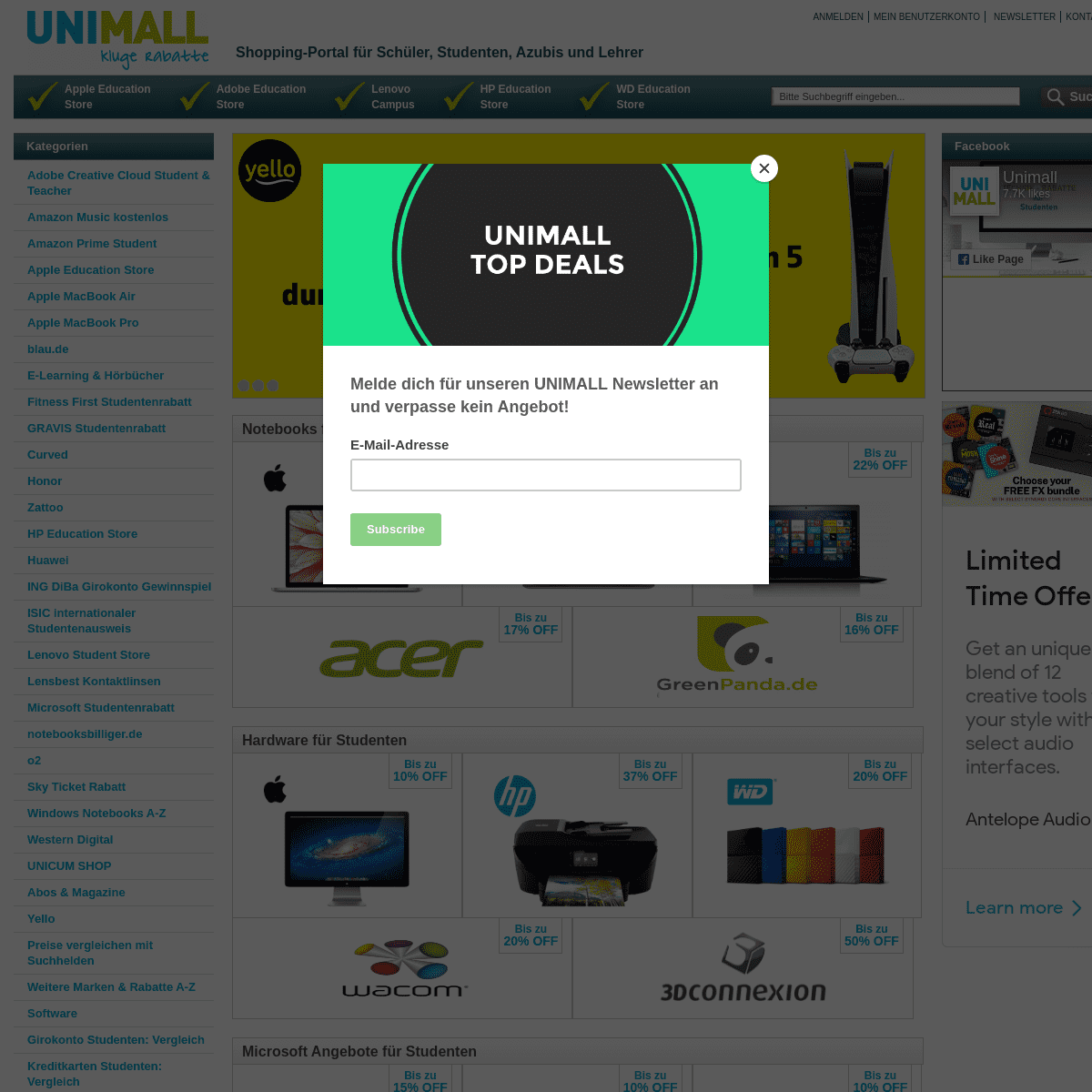 A complete backup of https://unimall.de