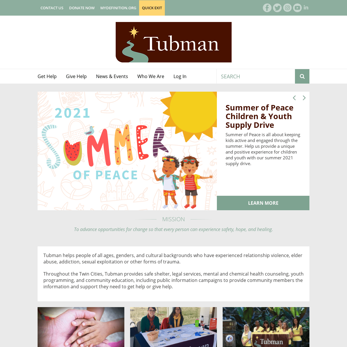 A complete backup of https://tubman.org