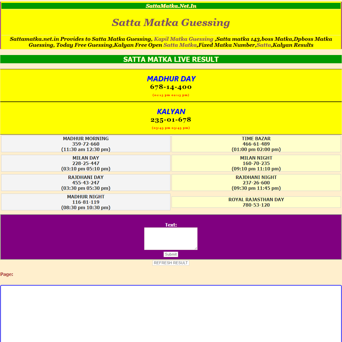 A complete backup of http://sattamatka.net.in/forum/index.php?page=6