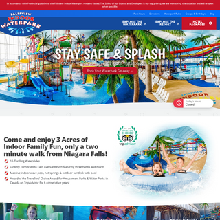 A complete backup of https://fallsviewwaterpark.com