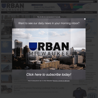 Urban Milwaukee Â» Championing Urban Life In The Cream City