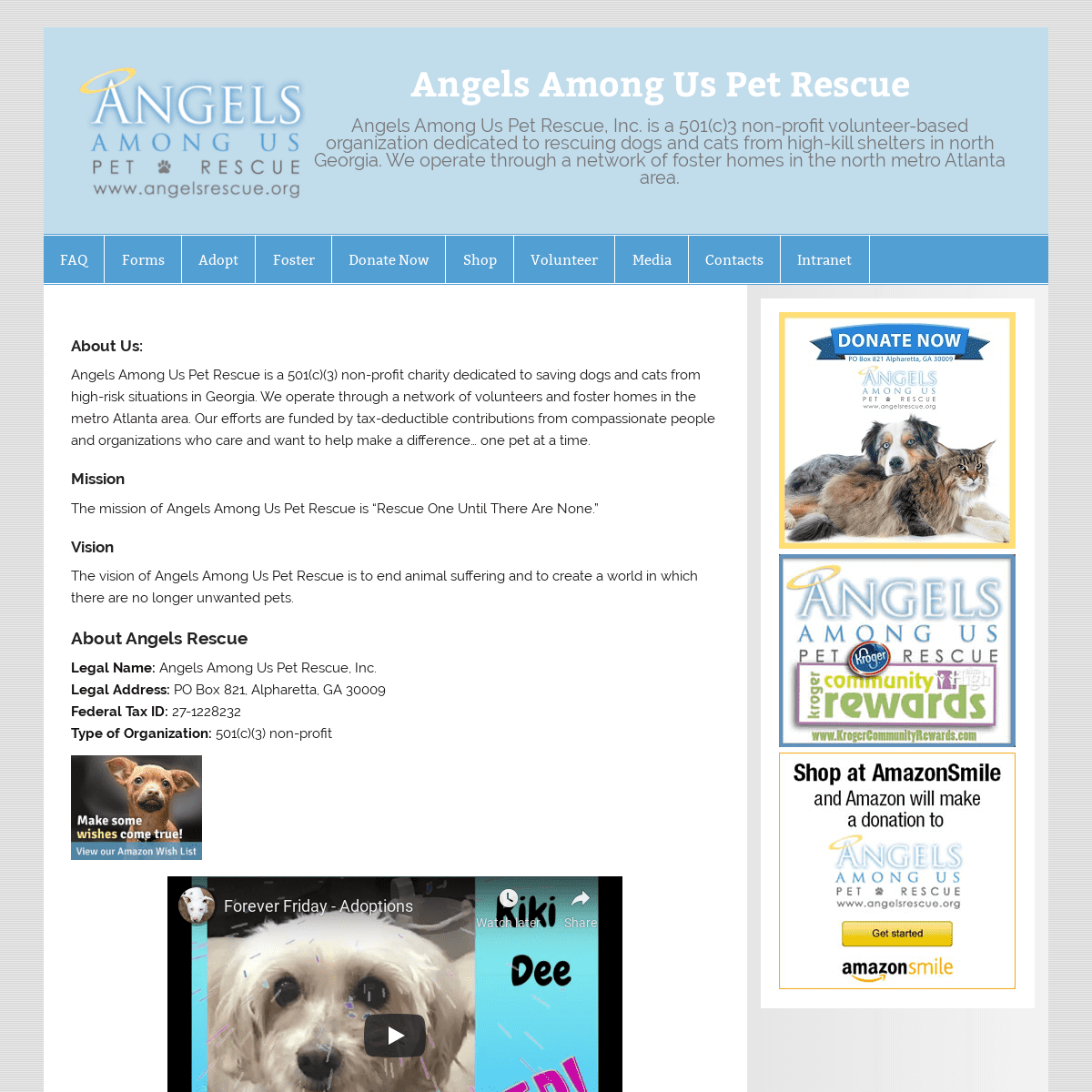 A complete backup of https://angelsrescue.org