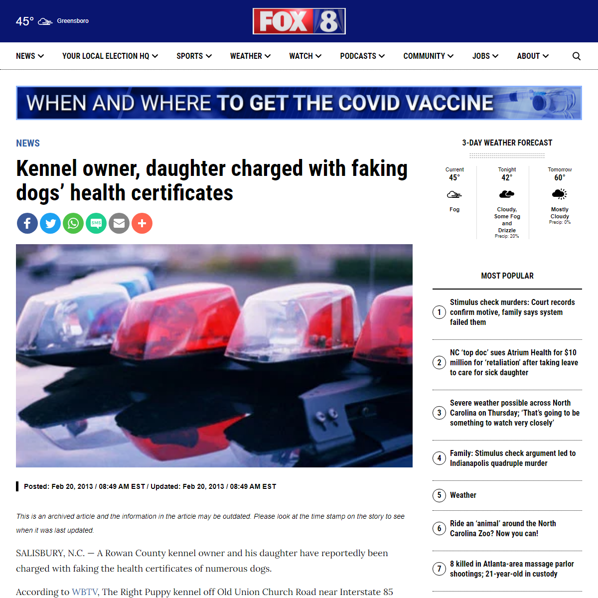 A complete backup of https://myfox8.com/news/kennel-owner-daughter-charged-with-faking-dogs-health-certificates/