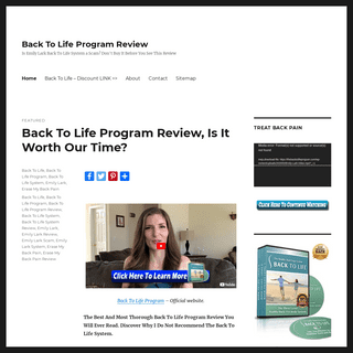 Back To Life Program Review - Is Emily Lark System a Scam-