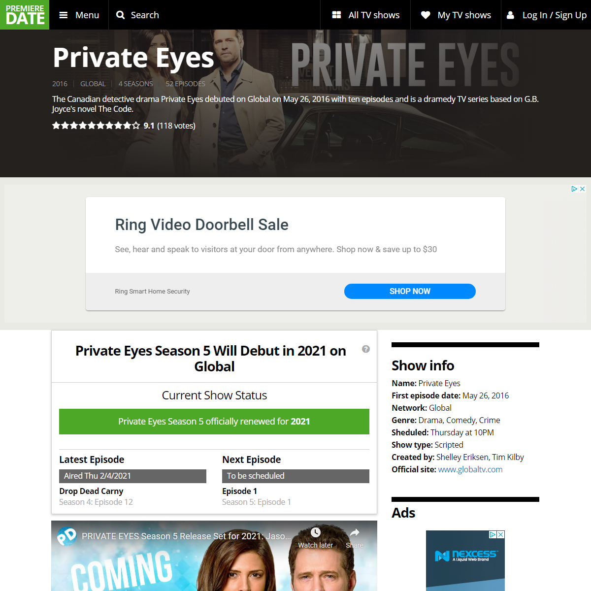 A complete backup of https://premieredate.news/tv-series/3311-private-eyes.html