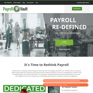 Payroll Services and HR Solutions - Payroll Vault