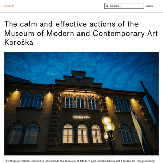 CIMAM â€” International Committee for Museums and Collections of Modern Art - CIMAM
