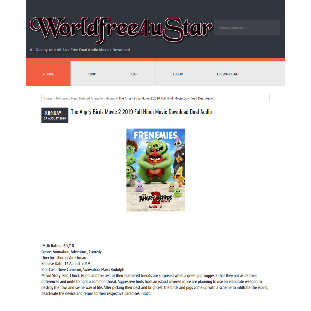 A complete backup of https://worldfree4ustar.blogspot.com/2019/08/the-angry-birds-movie-2-2019-full-hindi.html