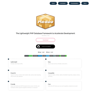 Medoo - The lightweight PHP database framework to accelerate development