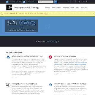 U2U - Developer and IT Training