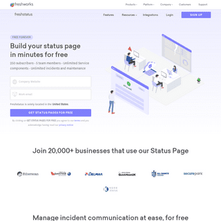 Freshstatus - Build Branded Public & Private Status Pages