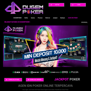 Agen IDN Poker Online Terpercaya - DUGEMPOKER