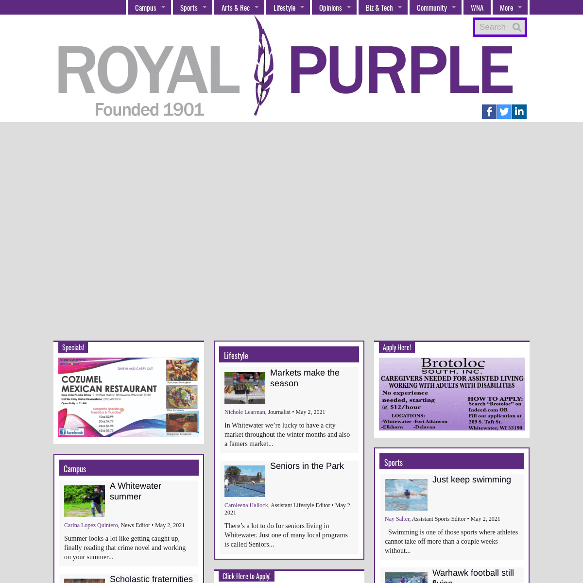 A complete backup of https://royalpurplenews.com