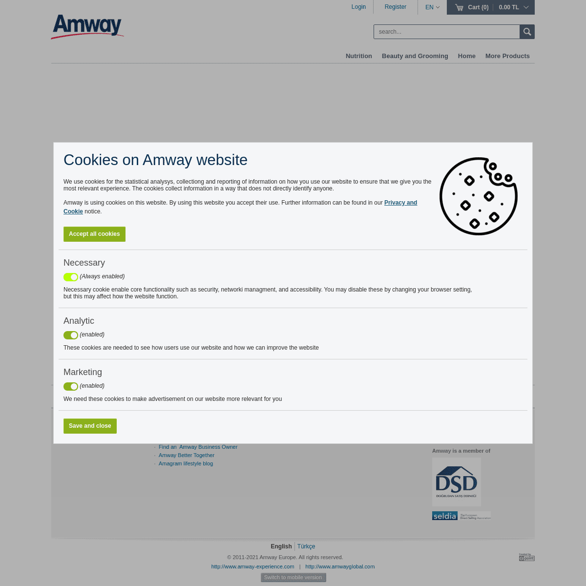 A complete backup of https://amway.com.tr