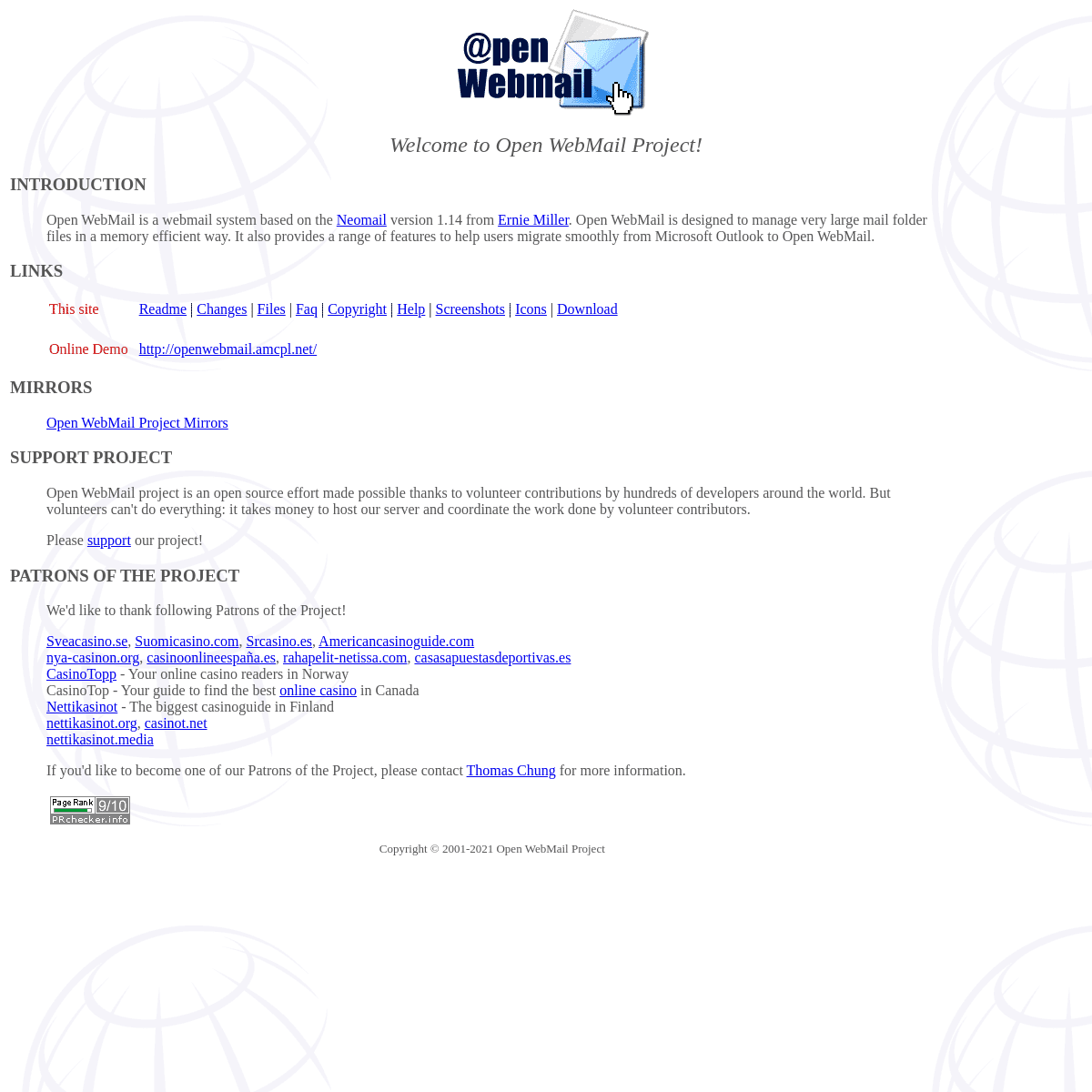 A complete backup of https://openwebmail.org