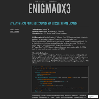 A complete backup of https://enigma0x3.net