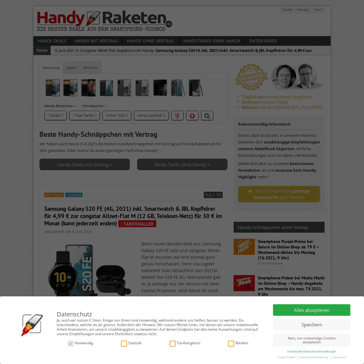 A complete backup of https://handyraketen.de