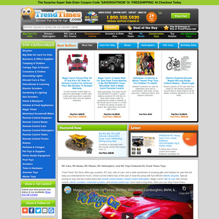 Trend Times Toy Stores - Shop Toys, Ride On Cars, RC Helicopters, Remote Control Cars, Trendy Toys, RC Hobbies, RC Toys, RC Quad