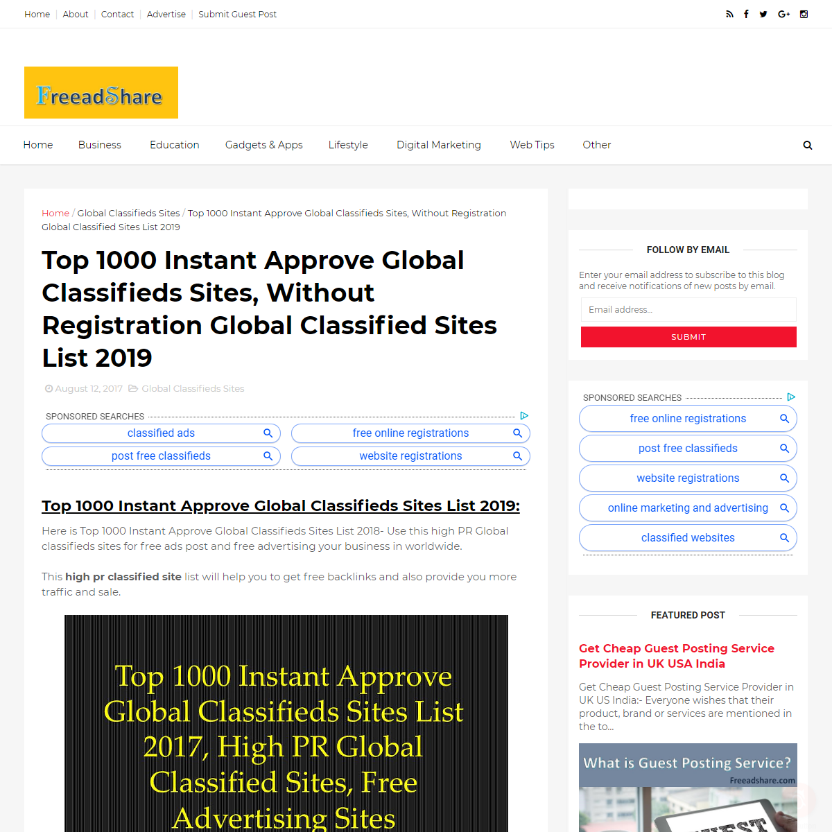 A complete backup of http://www.freeadshare.com/2017/08/top-1000-instant-approve-global.html