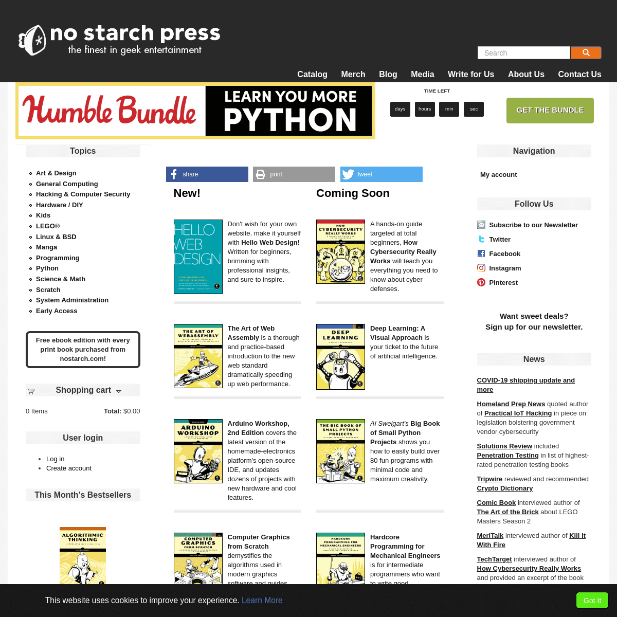 A complete backup of https://nostarch.com