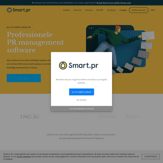 Smart.pr â€“ Perslijst, CRM, Persbericht Versturen - PR Tool