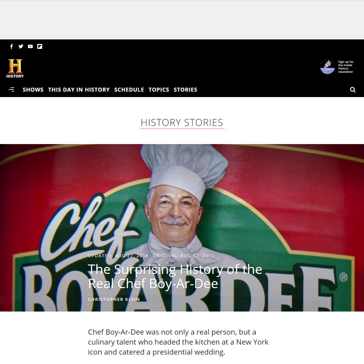A complete backup of https://www.history.com/news/the-surprising-history-of-the-real-chef-boy-ar-dee