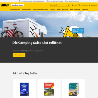 Rund um Reise, Freizeit, MobilitÃ¤t â€“ der ADAC Online-Shop - ADAC Online-Shop