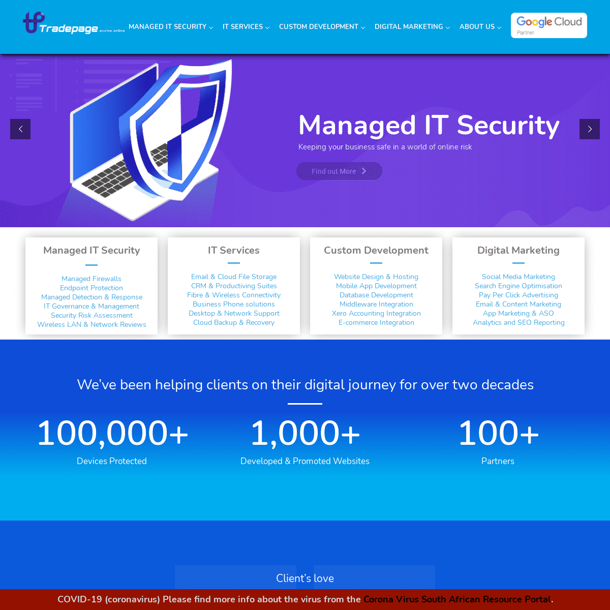 A complete backup of https://tradepage.co.za