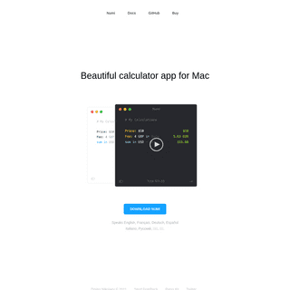 A complete backup of https://numi.app