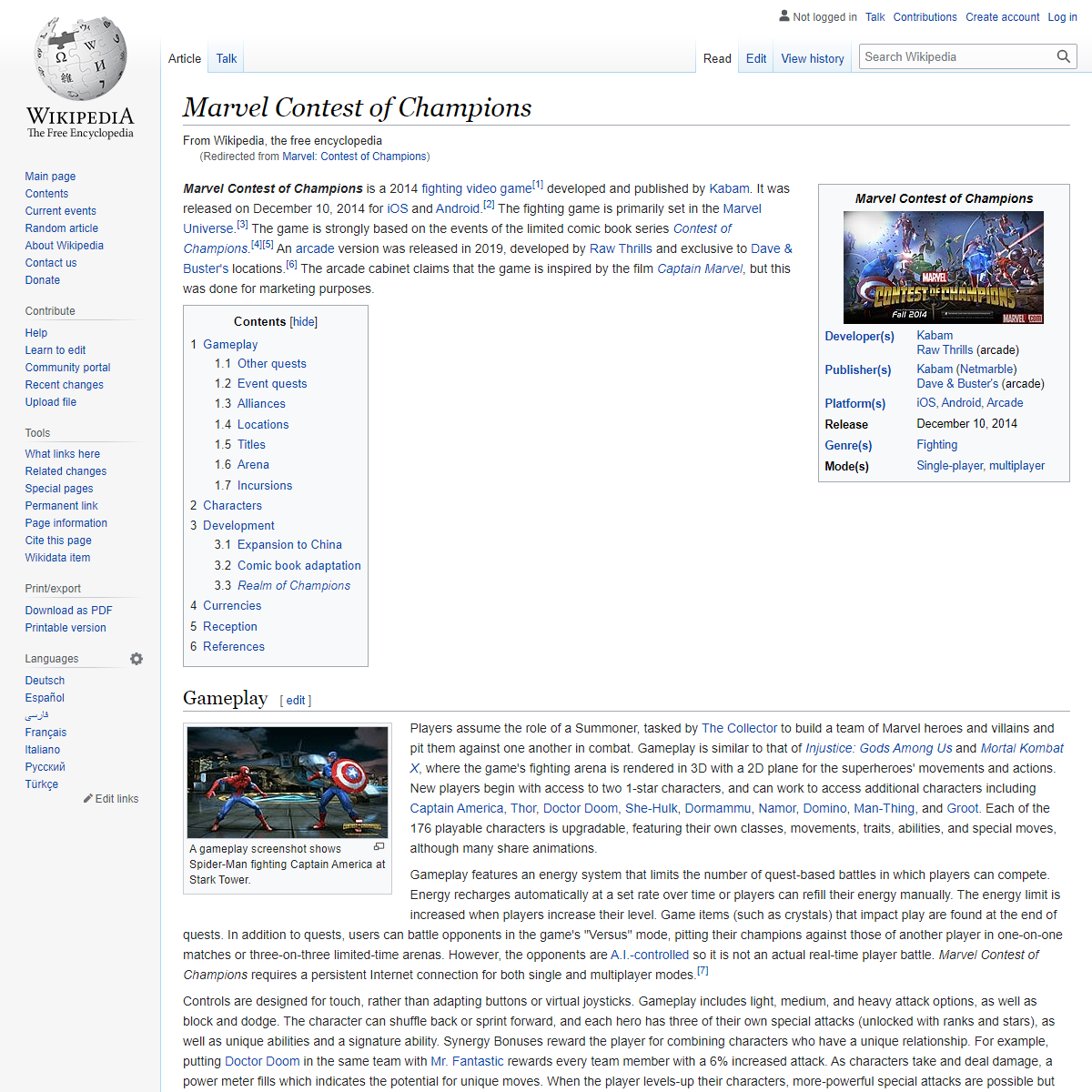 A complete backup of https://en.wikipedia.org/wiki/Marvel:_Contest_of_Champions