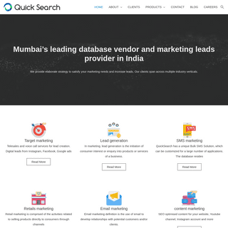 QuickSearch Database and leads Providers (Mumbai, India)