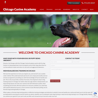 A complete backup of https://chicagocanineacademy.com