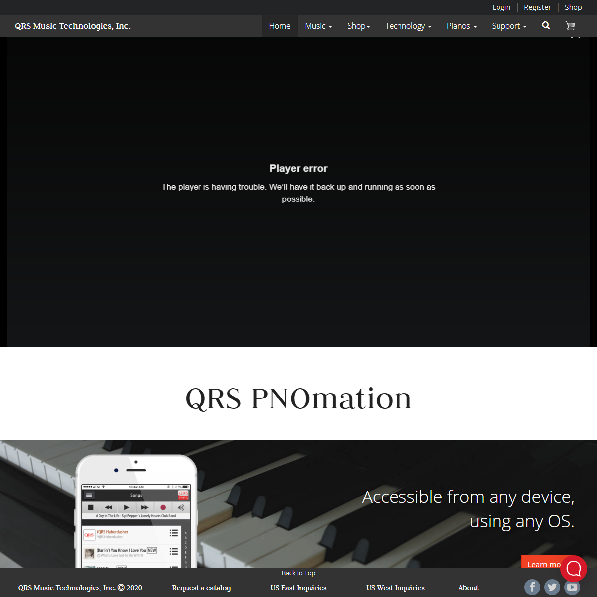 A complete backup of http://www.qrsmusic.com/