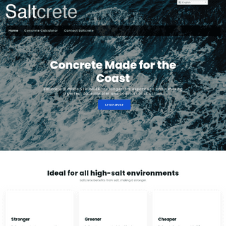 Saltcrete Marine Concrete - Made for the Centuries