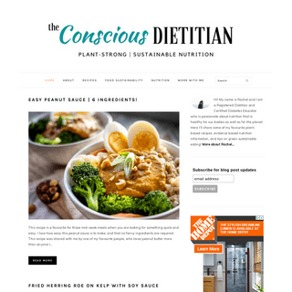 Vegetarian & Sustainable Plant-Based Recipes by a Registered Dietitian - The Conscious Dietitian