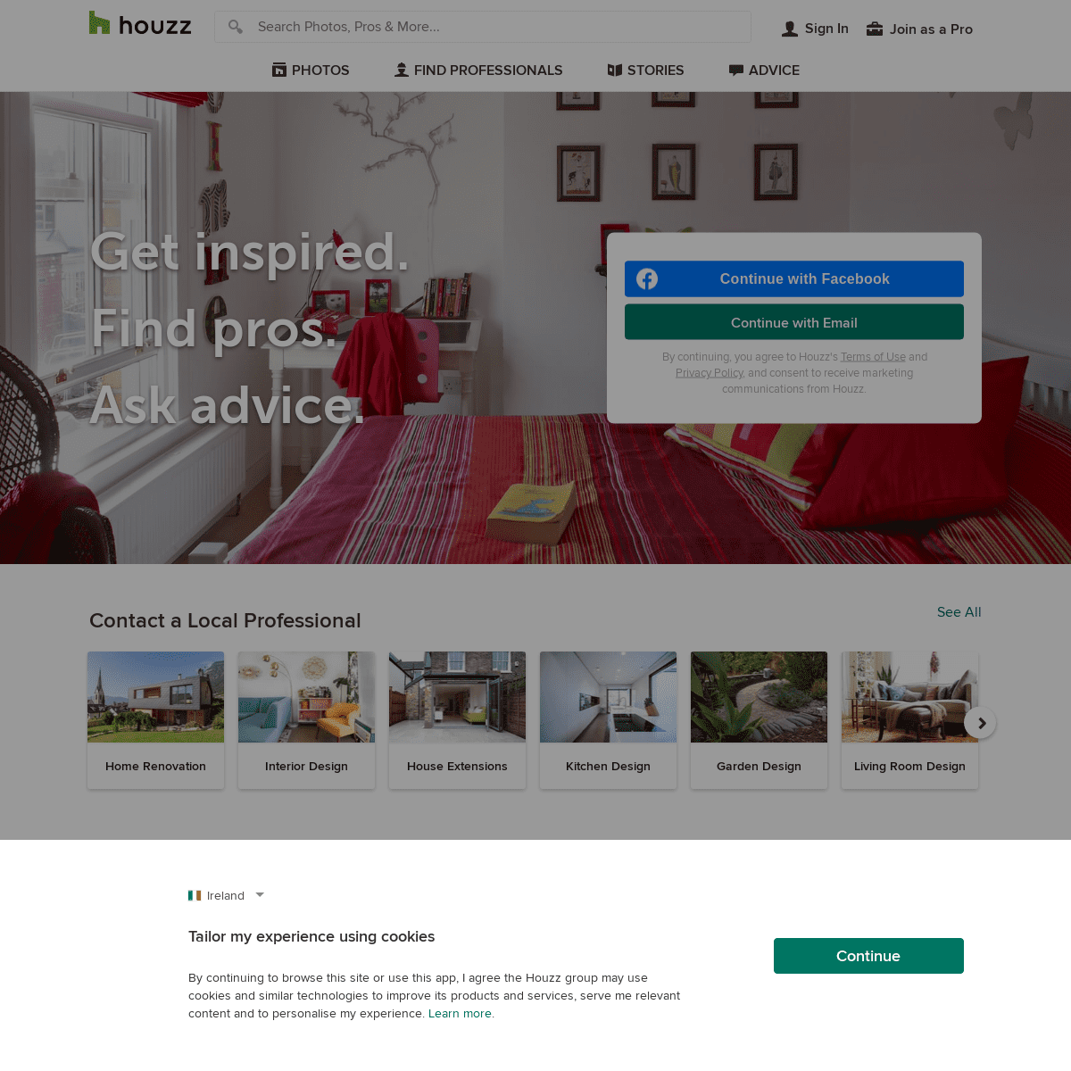 A complete backup of https://houzz.ie