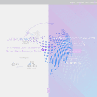 Latinoware 2020 Â» 17Âº Congresso Latino-americano de Software Livre e Tecnologias Abertas