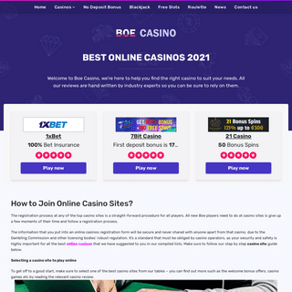 Best Online Casino Â» Play Online Blackjack, Free Slots, Roulette - Boe Casino