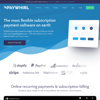 A complete backup of https://paywhirl.com