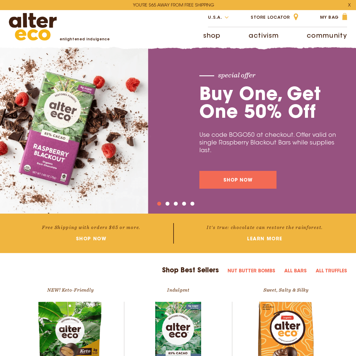 A complete backup of https://alterecofoods.com