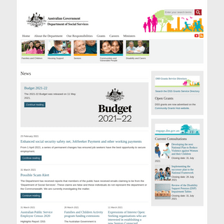 Department of Social Services, Australian Government