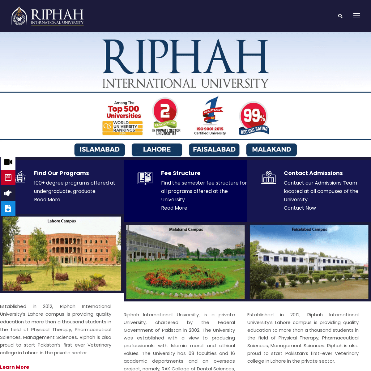 A complete backup of https://riphah.edu.pk