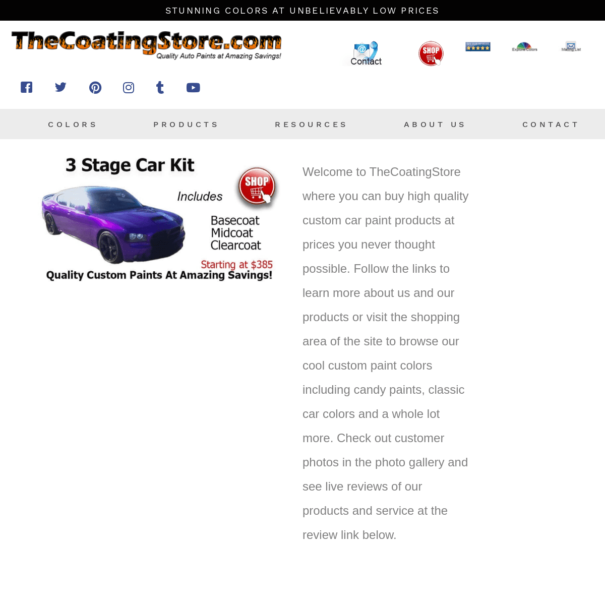 A complete backup of https://thecoatingstore.com