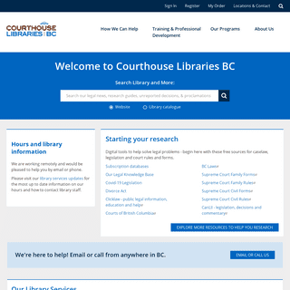 A complete backup of https://courthouselibrary.ca