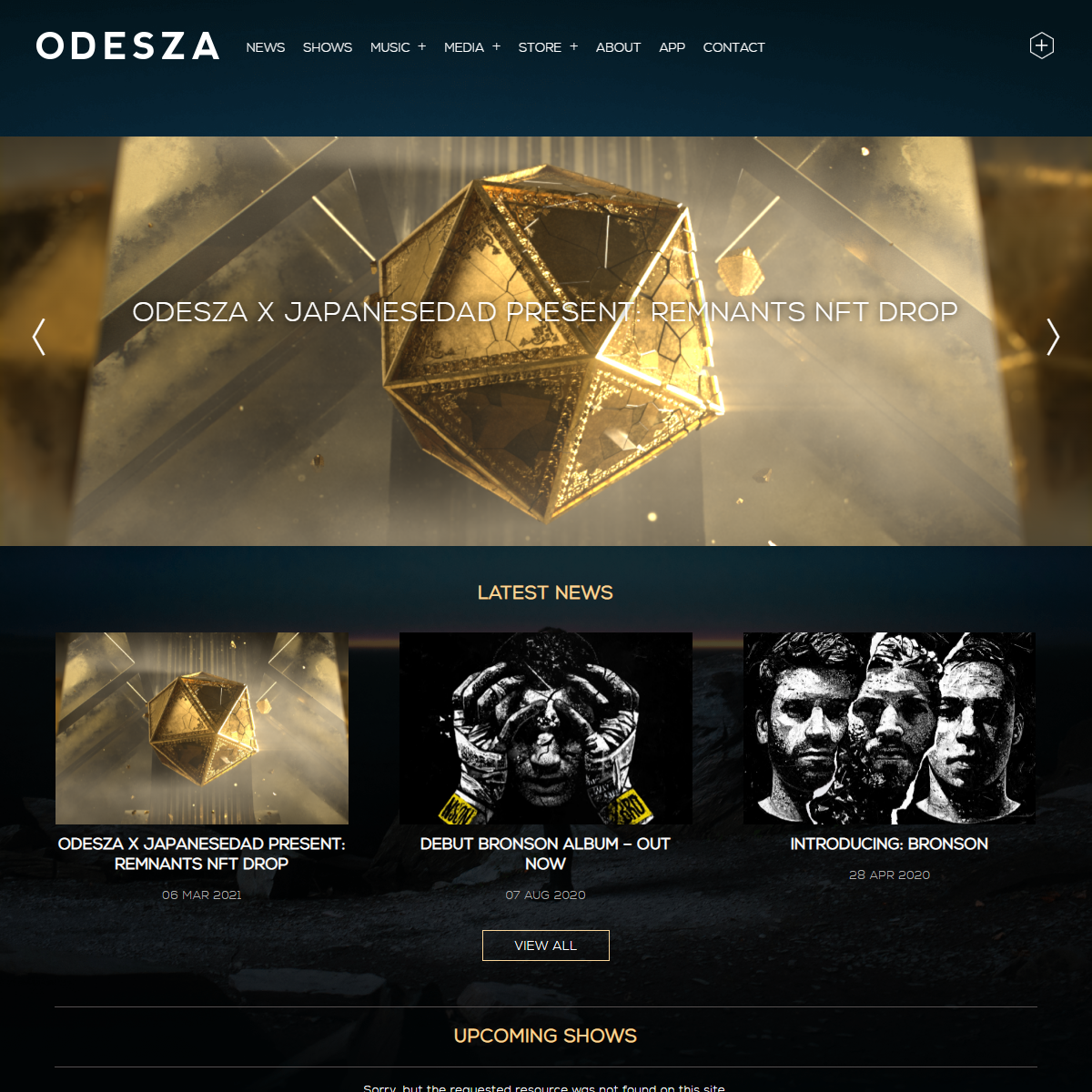 A complete backup of https://odesza.com/