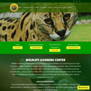 A complete backup of https://wildlifelearningcenter.org