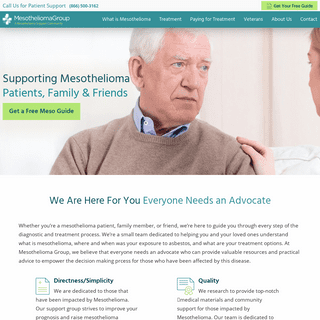 Mesothelioma Group - Understanding Mesothelioma Cancer Symptoms, Treatment, Support