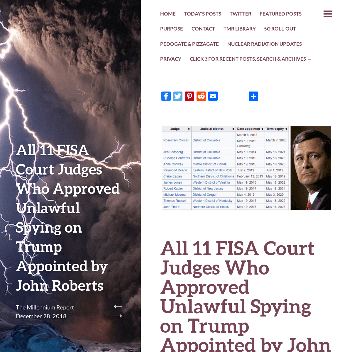 A complete backup of http://themillenniumreport.com/2018/12/all-11-fisa-court-judges-who-approved-unlawful-spying-on-trump-appoi