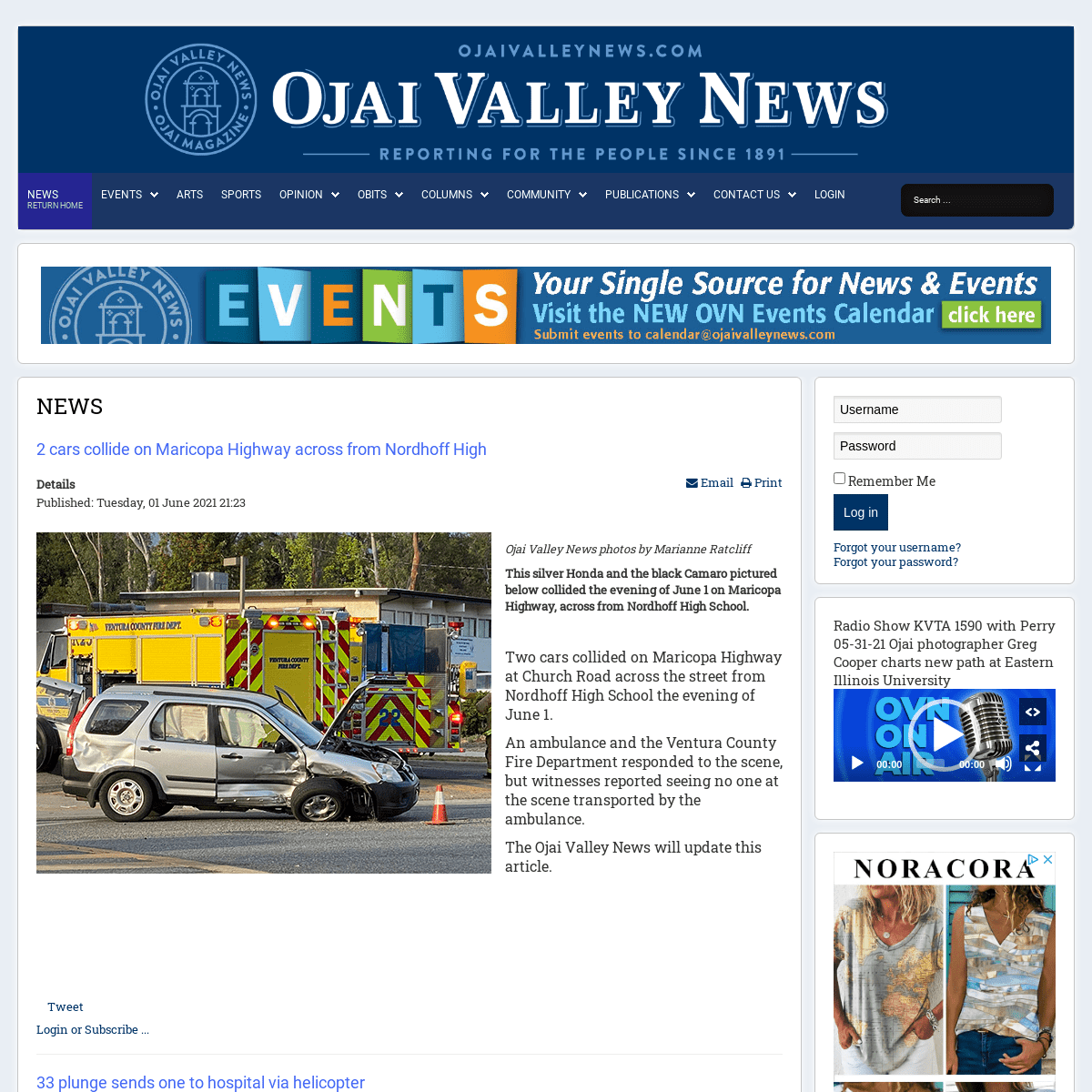 A complete backup of https://ojaivalleynews.com